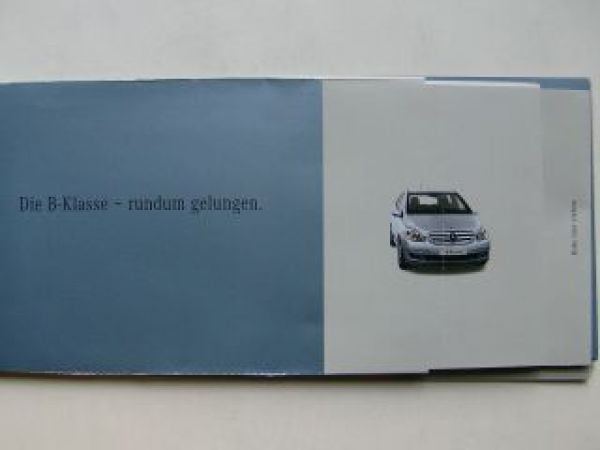 Mercedes Benz B-Klasse BR245 Vorstellungsringbuch März 2005