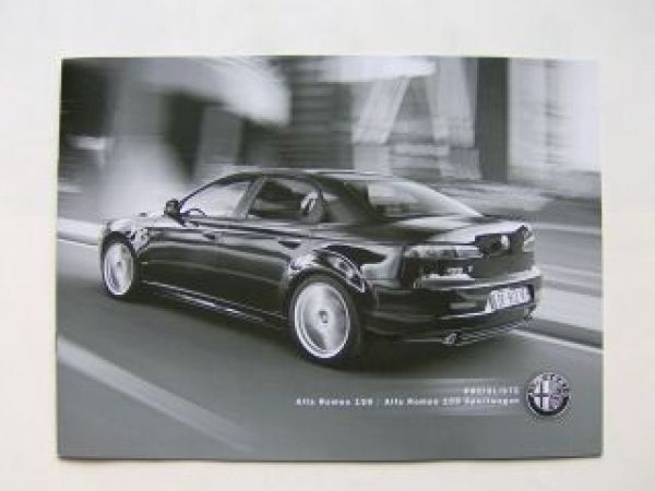 Alfa Romeo 159 +Sportwagon Preisliste September 2009
