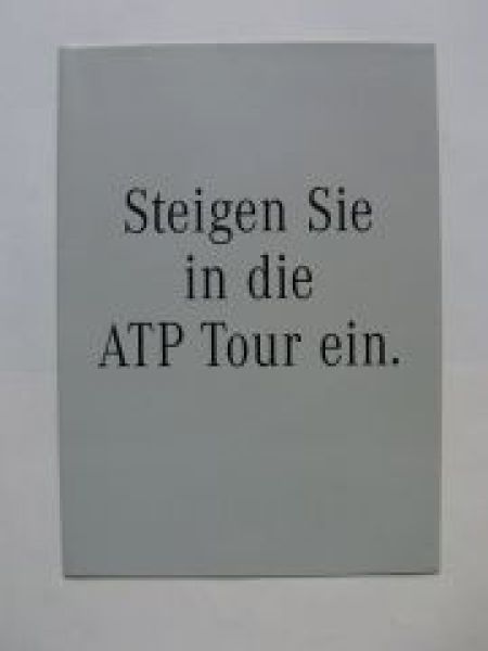 Mercedes Benz C-Klasse W202 Sport ATP Tour Poster NEU 10/1996