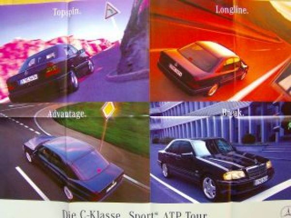 Mercedes Benz C-Klasse W202 Sport ATP Tour Poster NEU 10/1996