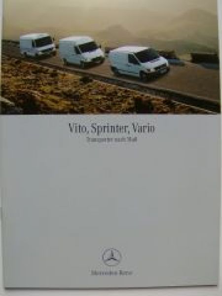 Mercedes Benz Vito, Sprinter, Vario Transporter August 2000