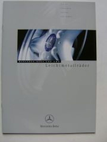 Mercedes Benz & AMG Leichtmetallräder Prospekt September 1999