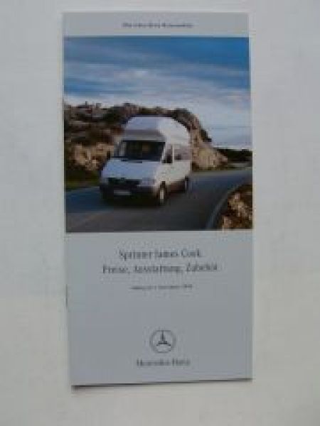 Mercedes Benz Sprinter James Cook Prospekt Januar 2000