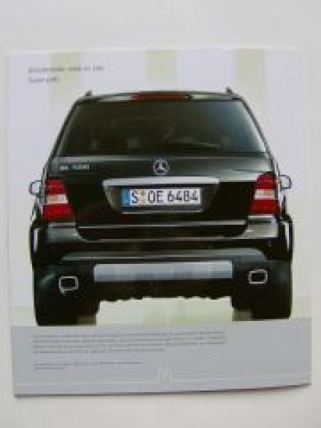 Mercedes Benz M-Klasse BR164 Prospekt Dezember 2004 NEU