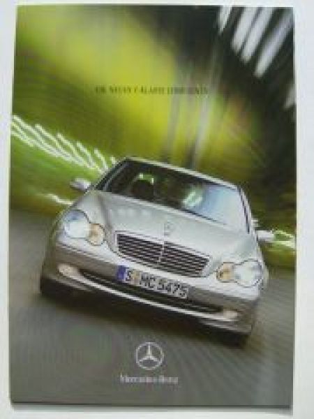 Mercedes Benz C-Klasse Limousinen W203 Prospekt Februar 2000