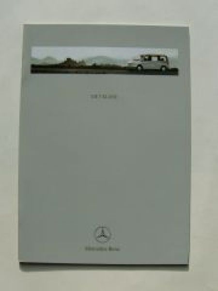 Mercedes Benz V-Klasse BR638 Prospekt Dezember 1999