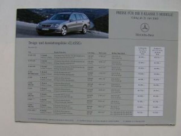 Download Preisliste E-Klasse T-Modell - Mercedes-Benz Deutschland