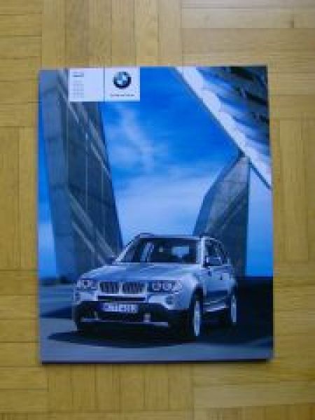 BMW X3 E83 2.0i-3.0si+2.0d-3.0sd Prospekt 2006 NEU