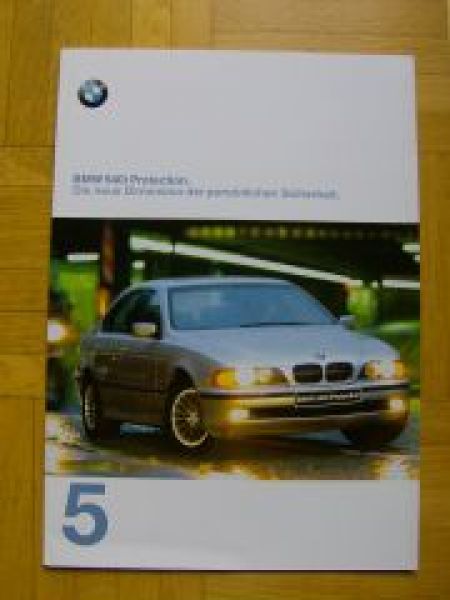 BMW 540i Protection E39 Prospekt 1997 Rarität NEU
