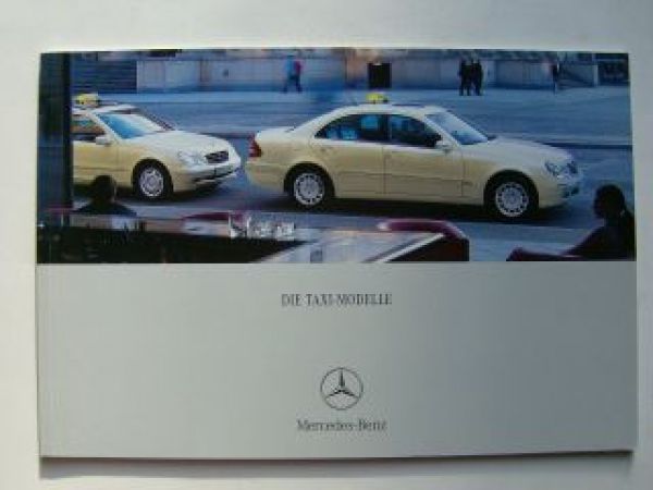 Mercedes Benz TAXI-Modelle Prospekt Mai 2002 BR211 BR203