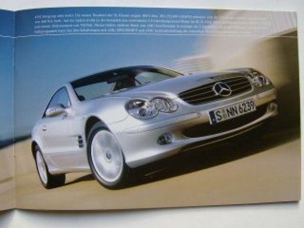 Mercedes Benz SL-Klasse Prospekt September 2001 R230