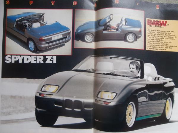 Autokraft 11+12/1987 Arkley SS,Honda CRX 1.6i 16V,Excalibur,De Tomaso,Rolls-Royce+Produktion,BMW Z1,K100RS