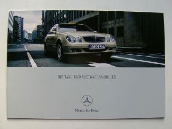 Mercedes Benz Taxi- & Mietwagenmodelle Prospekt August 2005
