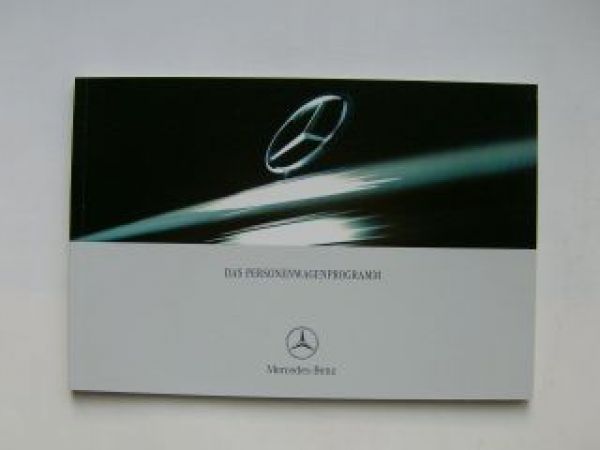 Mercedes Benz PKW Programm Prospekt Juni 2000 NEU