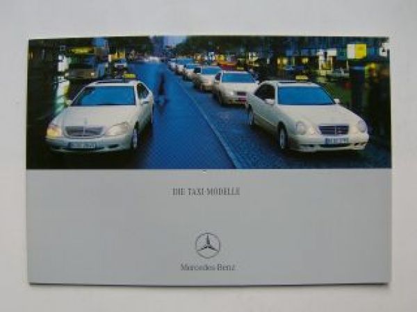 Mercedes Benz Taxi Modelle Prospekt W210 W203 W220