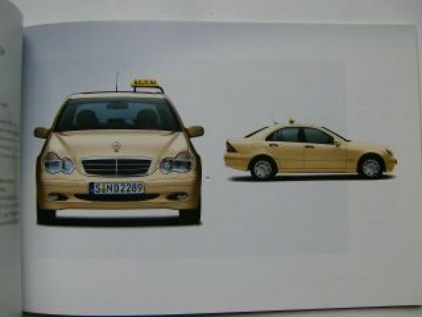Mercedes Benz Taxi Modelle Prospekt W210 W203 W220