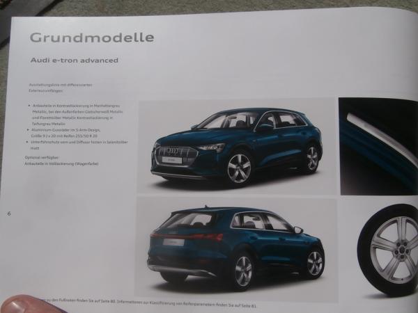Audi e-tron 55 quattro Preisliste Februar 2019