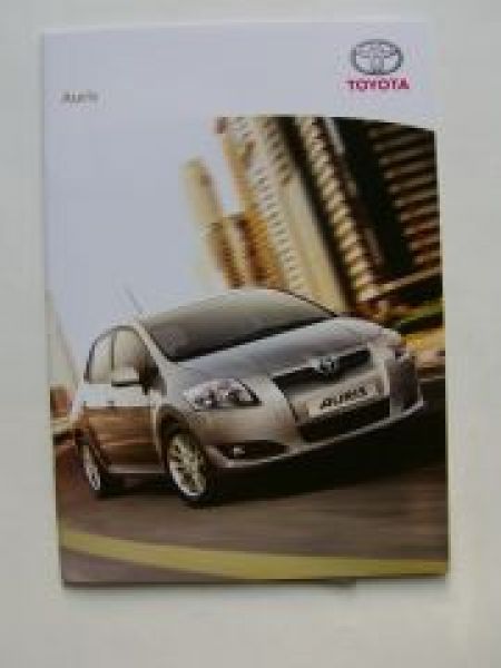 Toyota Auris Prospekt Juni 2009 +Preisliste NEU