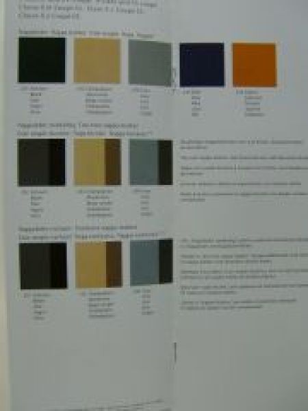 Mercedes Benz S-Klasse CL-Coupè SL Lacke & Polster August 1997