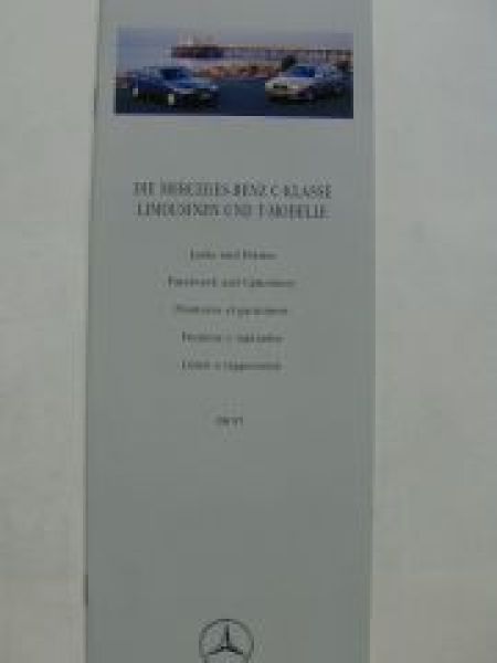 Mercedes Benz C-Klasse Limousine T W202 Lacke & Polster 8.1997