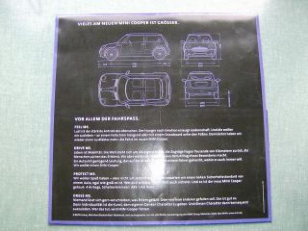 BMW Mini Prospekt A3 Format Cooper R50 2000 NEU