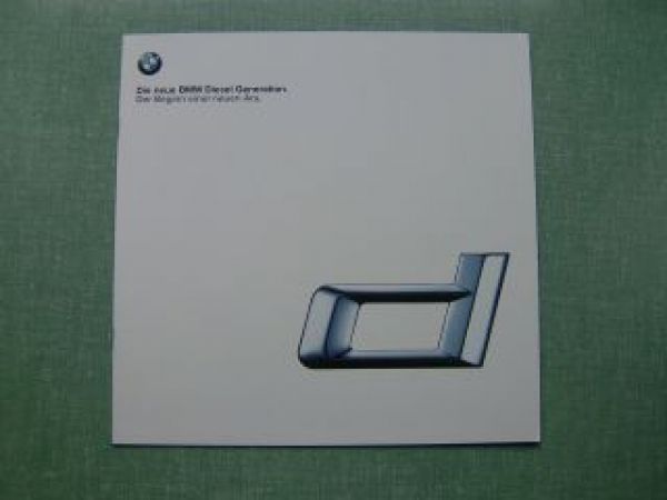 BMW Diesel Vorstellungsprospekt A3 Format 1998 E39 E38