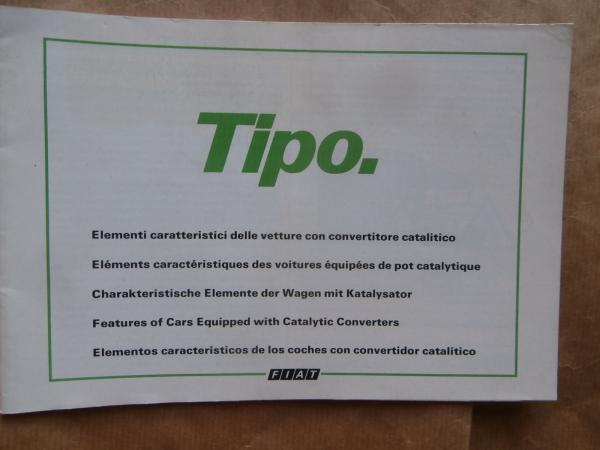 Fiat Tipo +Katalysator Betriebsanleitung 1992