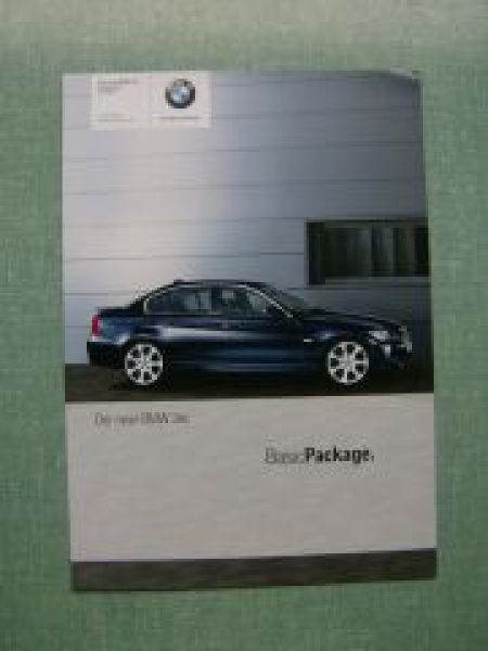 BMW Prospekt 3er E90 +E91 Basis Package Prospekt Großkunden