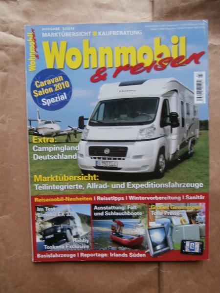 Wohnmobil & reisen 3/2010 Bimobil EX 328,Hobby Toskana Exclusive 750 ELC,