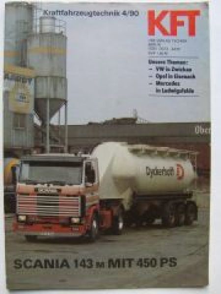 KFT 4/1990 Zeitung Scania 143 m, VW in Zwickau