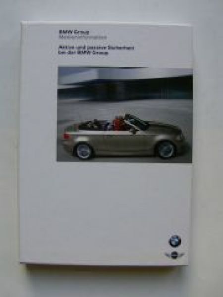 BMW Aktive und Passive Sicherheit Pressemappe +CD 10/2008