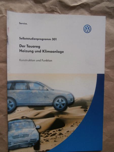 VW SSP 301 Touareg Heizung und Klimaanlage Konstrukiton & Klimaanlage 4C 2C Climatronic September 2002