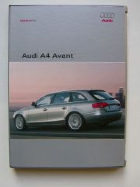 Audi A4 Avant Pressemappe März 2008 +Fotos +CD Modell B8