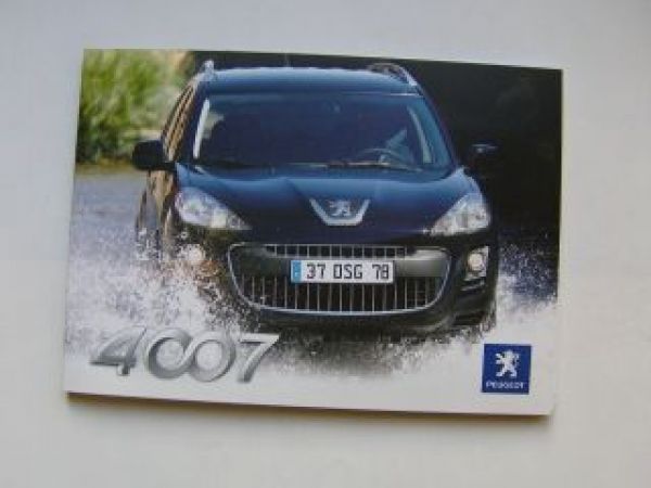Peugeot Pressemappe 4007 Juni 2007 +CD