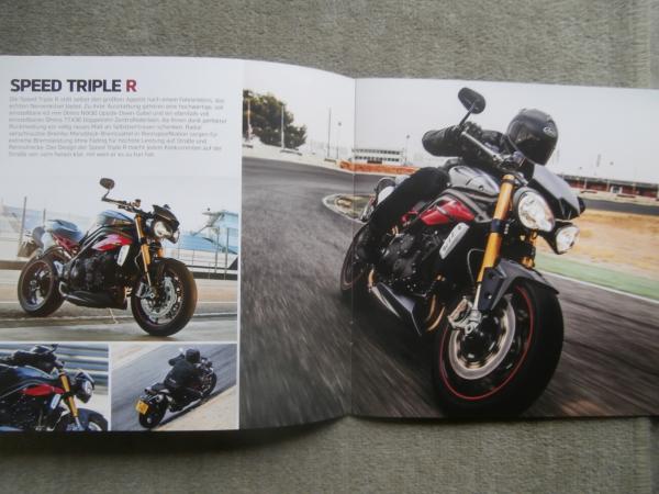 Triumph Roadsters & Supersports 2016 Speed Triple S +Triple R +Daytona 675 R Prospekt