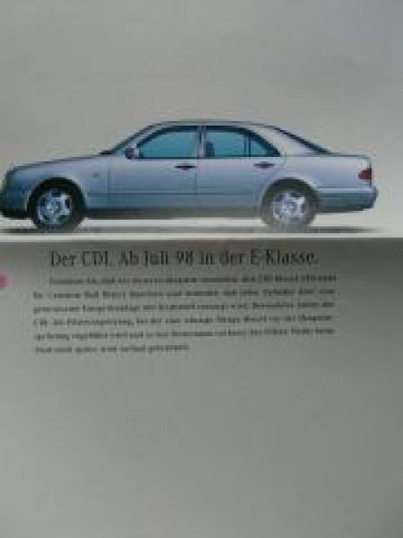 Mercedes Benz Neue CDI-Motoren in allen Modellen Juni 1998