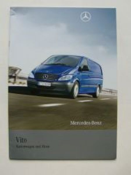 Mercedes Benz Vito Kastenwagen & Mixto Prospekt September 2008