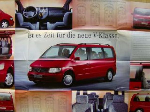 Mercedes Benz V-Klasse Prospekt Poster BR638 März 1996