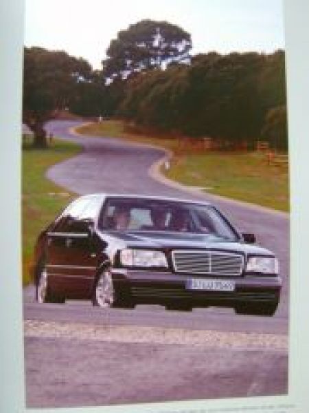 Mercedes Benz S-Klasse W140 Juli 1996 Prospekt NEU
