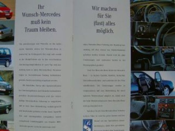 Mercedes Benz PKW-Sondereinbauten Prospekt August 1997