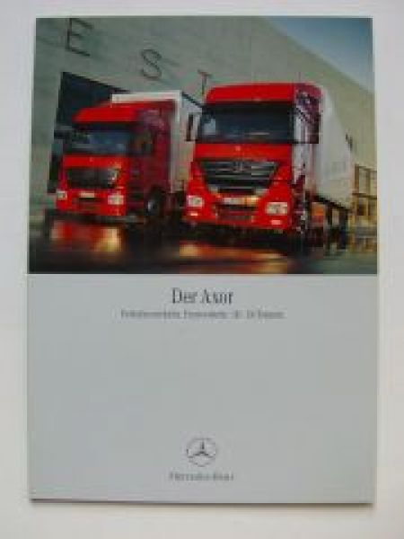 Mercedes Benz Axor 18-26 Tonnen Prospekt August 2004 NEU