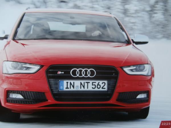 Audi Winterprogramm 2014 Dynamik Leidenschaft Faszination Prospekt August 2013