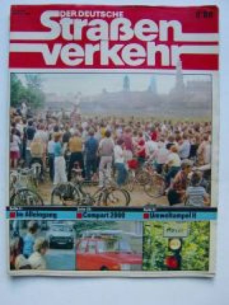 Der Deutsche Straßenverkehr 8/1989 Trabant/Wartburg