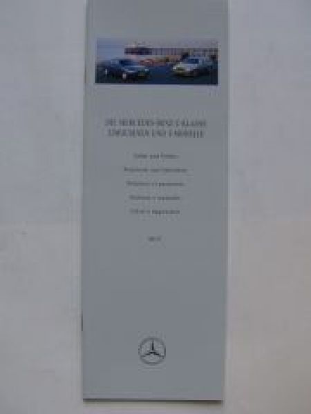 Mercedes Benz C-Klasse W202 Lacke & Polster August 1997