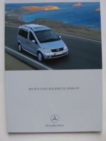 Mercedes Benz Vaneo Prospekt Februar 2002