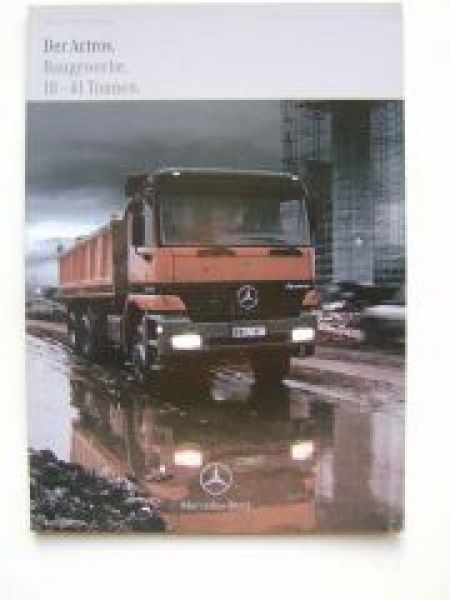 Mercedes Benz Actros 18-41 Tonnen Juni 1999 Prospekt