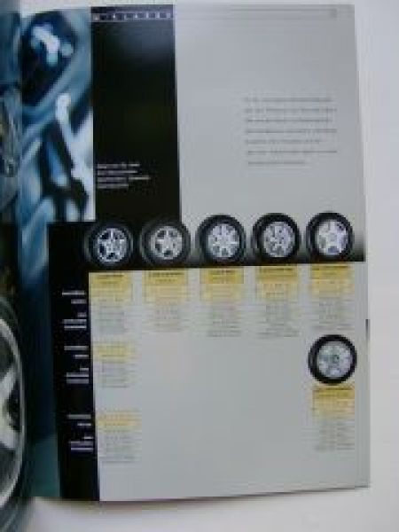 Mercedes Benz & AMG Leichtmetallräder Prospekt Juli 2000
