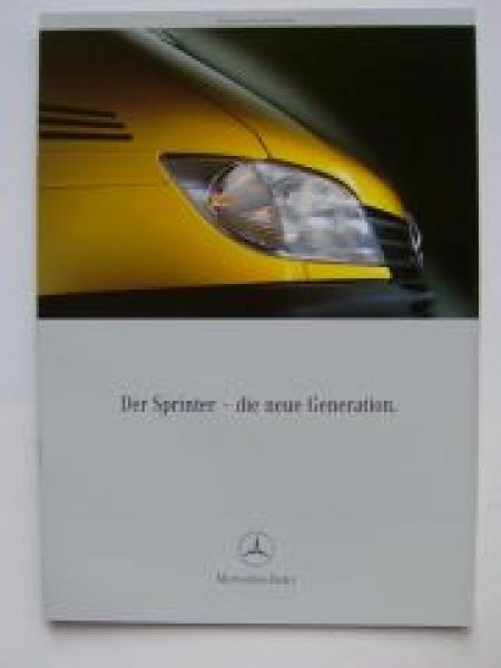 Mercedes Benz Sprinter-Neue Generation Prospekt Januar 2000