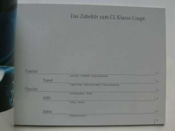Mercedes Benz CL-Klasse Coupè BR215 Zubehör April 2001