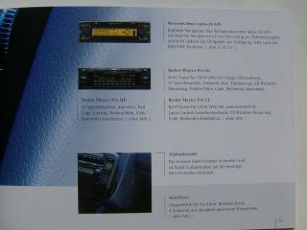 Mercedes Benz E-Klasse W210 Zubehör Prospekt November 2000